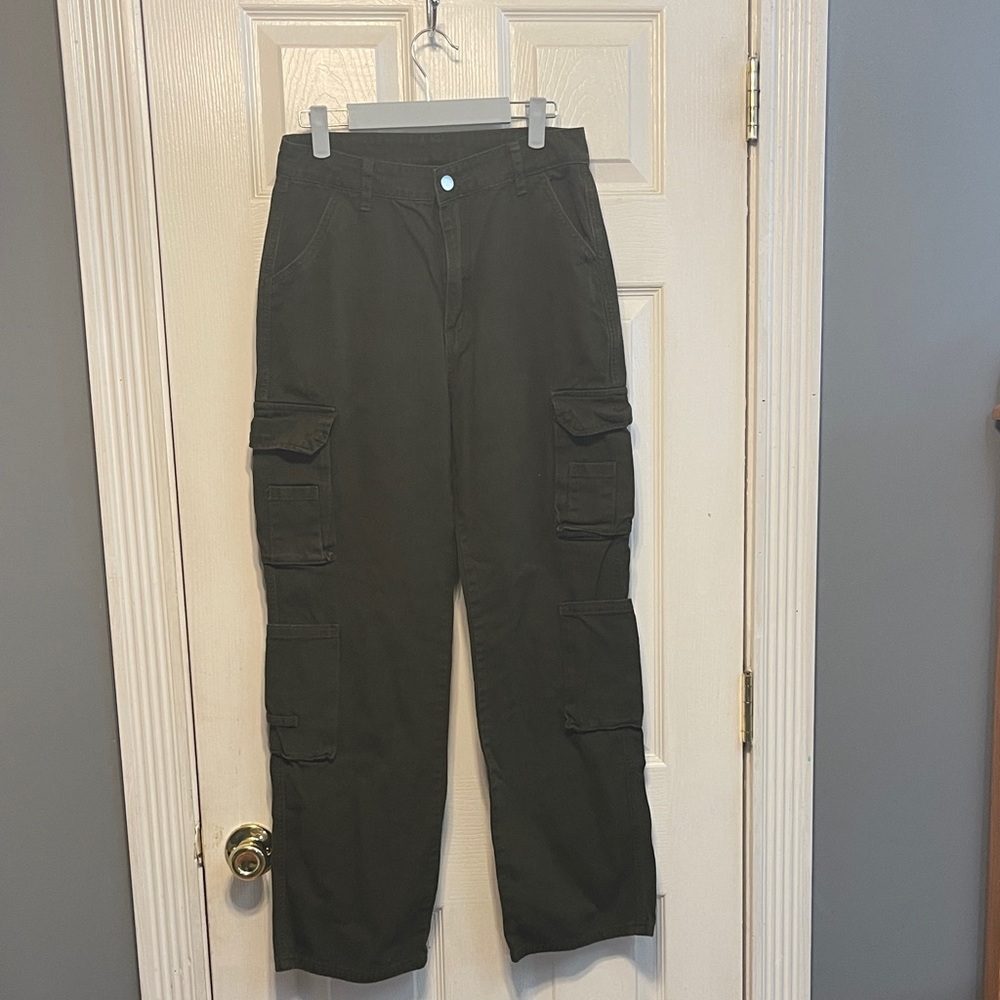 Women dark green Cargo Pants